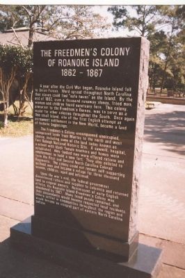 The Freedmen's Colony of Roanoke Island 1862-1867 Marker image. Click for full size.