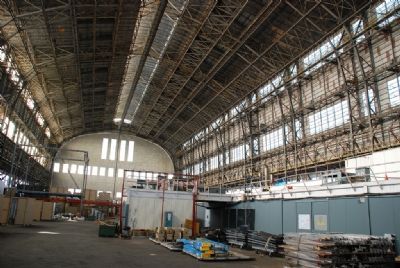 Inside of Historic Hangar No. 1 image. Click for full size.