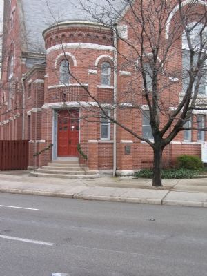 Marker at the Entrance to the Church. Click for full size. Marker at the Entrance to the Church image. Click for full size.