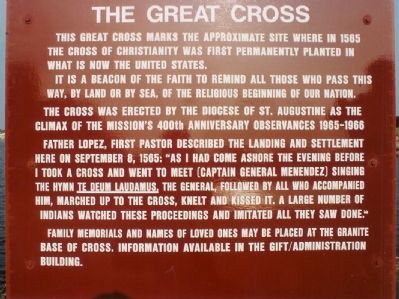 The Great Cross Marker. Click for full size. The Great Cross Marker image. Click for full size.