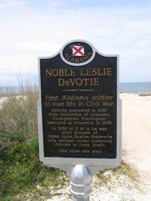 Noble Leslie DeVotie Marker (Obverse) image. Click for full size.