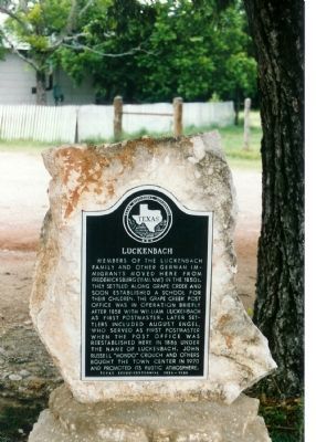 Luckenbach Marker image. Click for full size.