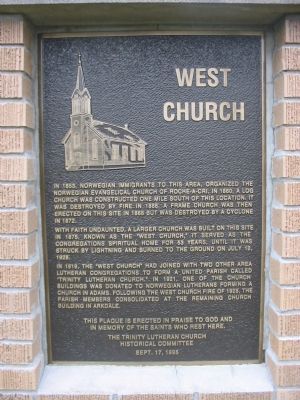 West Church Marker image. Click for full size.