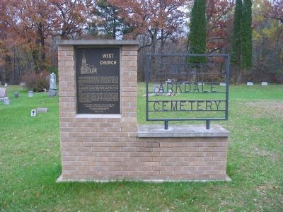 West Church Marker. Click for full size. West Church Marker image. Click for full size.