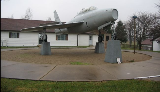 F-84 Fighter Adds to the Wilbur Wright Memorial image. Click for full size.