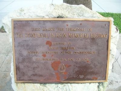 Stonewall Jackson Memorial Highway Terminus Marker image. Click for full size.