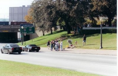 Grassy Knoll Area and Marker. Click for full size. Grassy Knoll Area and Marker image. Click for full size.