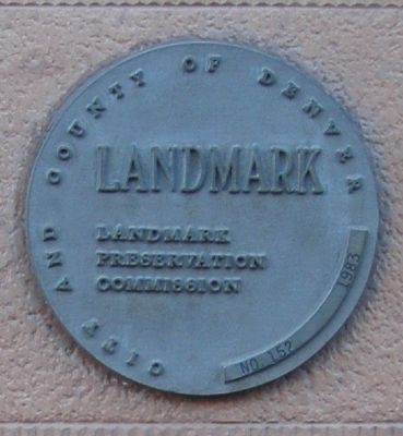 City and County Landmark Marker located above the Oxford Hotel and Annex Marker image. Click for full size.