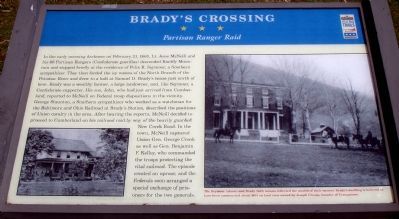 Brady's Crossing Marker image. Click for full size.
