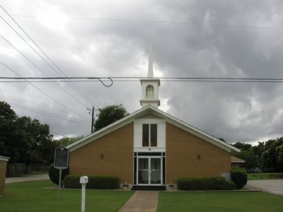 Macedonia Baptist Church and Marker image. Click for full size.