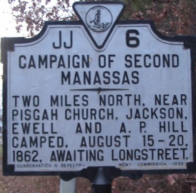 Campaign of Second Manassas Marker. Click for full size. Campaign of Second Manassas Marker image. Click for full size.