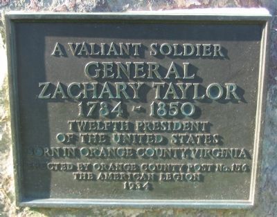 General Zachary Taylor Marker image. Click for full size.