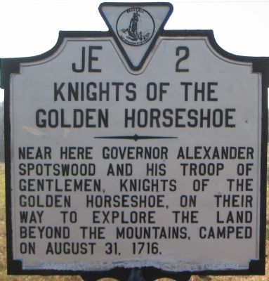 Knights of the Golden Horseshoe Marker image. Click for full size.