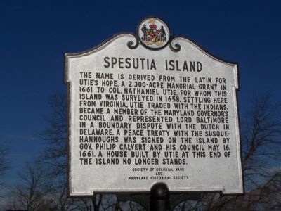 Spesutia Island Marker image. Click for full size.