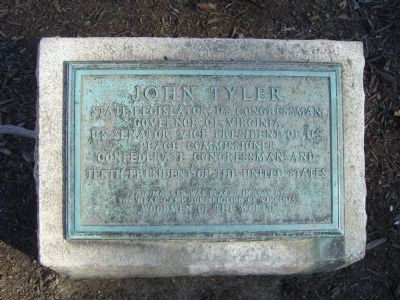 John Tyler Marker. Click for full size. John Tyler Marker image. Click for full size.