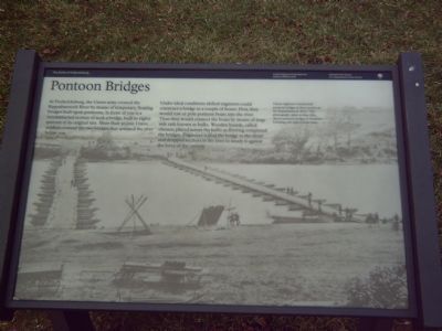 Pontoon Bridges Marker image. Click for full size.