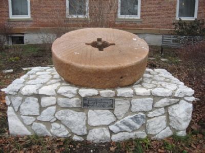 Millstone from the original Gilbert's grist mill image. Click for full size.