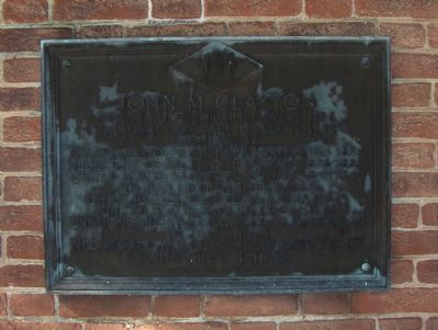 John M. Clayton Marker image. Click for full size.