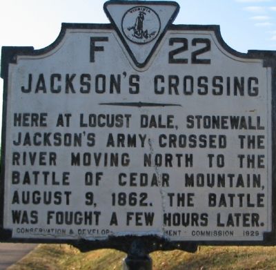 Jackson's Crossing Marker. Click for full size. Jackson's Crossing Marker image. Click for full size.