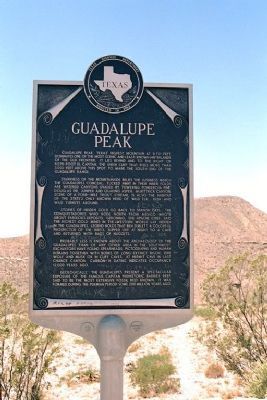 Guadalupe Peak Marker image. Click for full size.