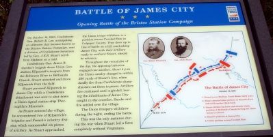 Battle of James City Civil War Trails Marker image. Click for full size.
