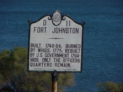 Fort Johnston Marker image. Click for full size.