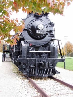 Pere Marquette Steam Locomotive No. 1223 Class N-1, 2-8-4 Berkshire Type image. Click for full size.