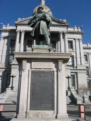 Colorado Soldier's Monument Marker. Click for full size. Colorado Soldier's Monument Marker image. Click for full size.
