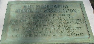 The Maplewood Memorial Association Marker image. Click for full size.