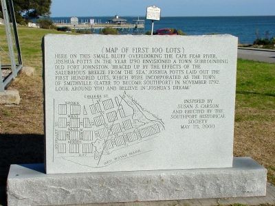 Map of the First 100 Lots Marker. Click for full size. Map of the First 100 Lots Marker image. Click for full size.