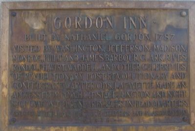 Gordon Inn Marker image. Click for full size.