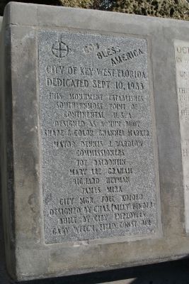 Inscription placed on monument near marker. image. Click for full size.