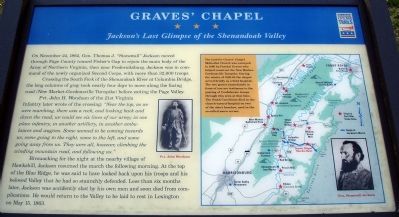 Graves' Chapel Civil War Trails Marker image. Click for full size.