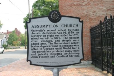 Assumption Church Marker. Click for full size. Assumption Church Marker image. Click for full size.