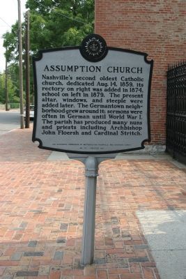 Assumption Church Marker. Click for full size. Assumption Church Marker image. Click for full size.