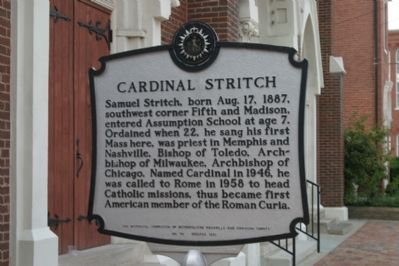 Assumption Church / Cardinal Stritch Marker. Click for full size. Assumption Church / Cardinal Stritch Marker image. Click for full size.