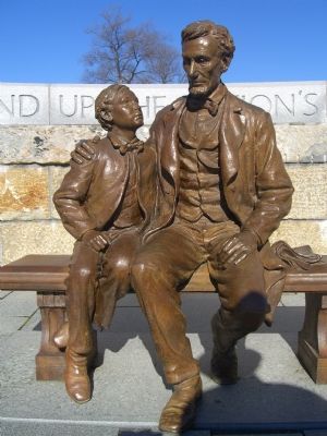 President Abraham Lincoln and His Son Tad. Click for full size. President Abraham Lincoln and His Son Tad image. Click for full size.