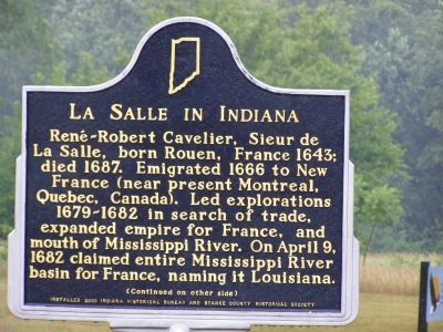 La Salle in Indiana Marker (Obverse) image. Click for full size.