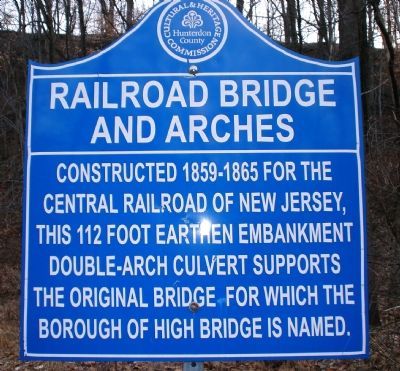 Railroad Bridge and Arches Marker image. Click for full size.