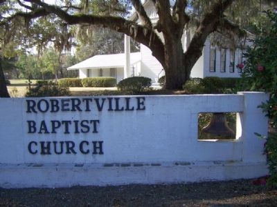 Church Sign with Bell image. Click for full size.