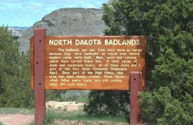 North Dakota Badlands Marker image. Click for full size.
