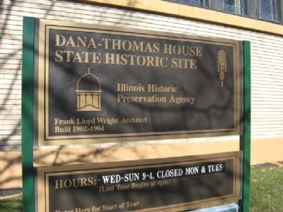 Dana Thomas House Marker image. Click for full size.