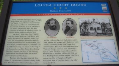 Louisa Court House Marker image. Click for full size.