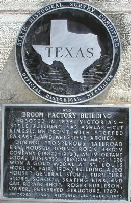 Old Broom Factory Building Marker image. Click for full size.