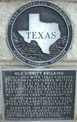 Old Dimmitt Building Marker image. Click for full size.