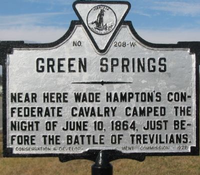 Green Springs Marker image. Click for full size.