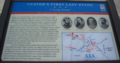 Custer's First Last Stand Marker image. Click for full size.