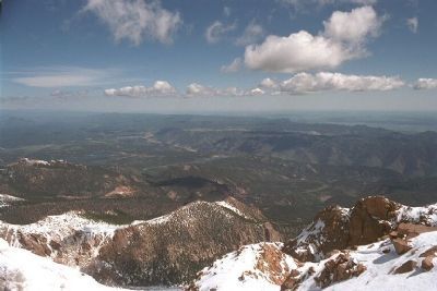Looking Westward, from summit of Pikes Peak image. Click for full size.