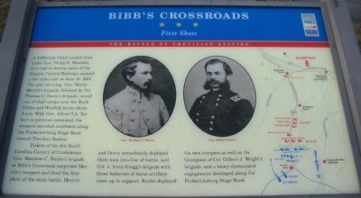 Bibb's Crossroads Marker image. Click for full size.