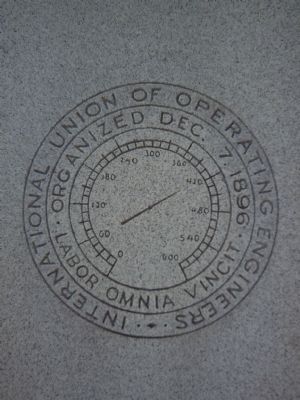 The IUOE logo on the marker. Click for full size. The IUOE logo on the marker image. Click for full size.